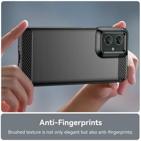 Voor Motorola Moto G55 Case Motorola Moto G55 Cover Funda Schokbestendig Geborsteld TPU Protector Telefoon Achterkant Voor Motorola Moto G55 - Afbeelding 3