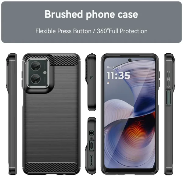 Voor Motorola Moto G55 Case Motorola Moto G55 Cover Funda Schokbestendig Geborsteld TPU Protector Telefoon Achterkant Voor Motorola Moto G55 - Afbeelding 6