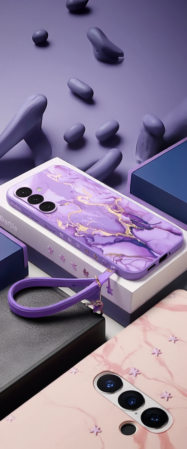 Kleurrijke Marmeren Hoes Voor Samsung