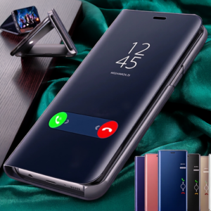 Luxe Smart Spiegel Flip Case Voor Samsung