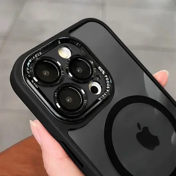 Luxe Magnetische Metalen Lens Bumper Bescherming Case Voor iPhone 15 - Afbeelding 3