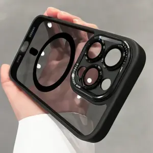 Luxe Magnetische Metalen Lens Bumper Bescherming Case Voor iPhone 15