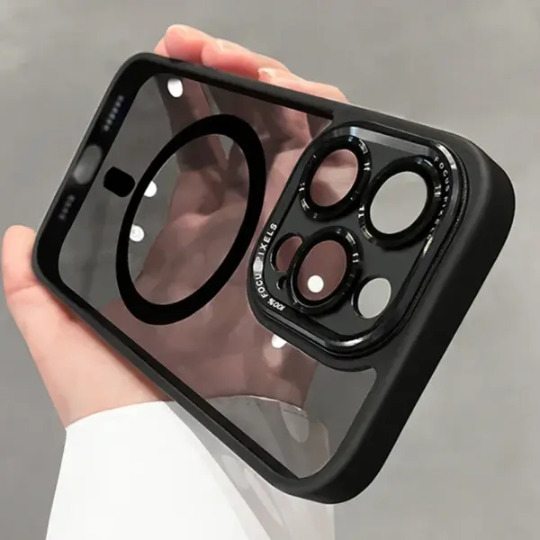 Luxe Magnetische Metalen Lens Bumper Bescherming Case Voor iPhone 15